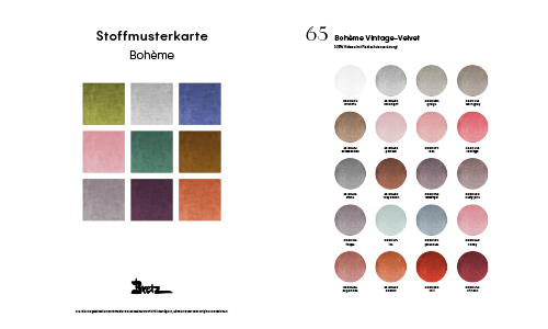Bretz Boheme Stoffkarte