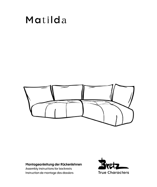 Bretz "Matilda"<br/>Instructions de montage