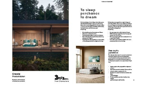 Creole Bett - Datenblatt