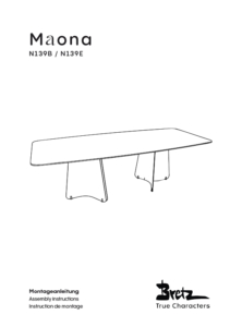 Maona Dining Table -<br/>Assembly instructions