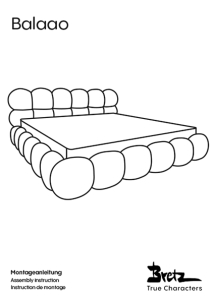 Bretz "Balaao Bed"<br/>Assembly instructions